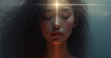 松果体が光っている女性